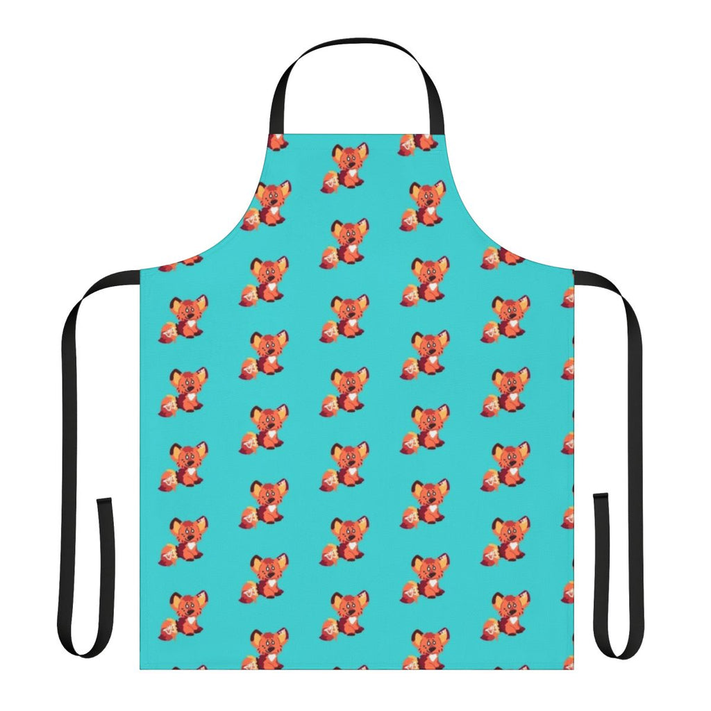 ADHD Awareness Apron featuring a feral fox and butterfly pattern
