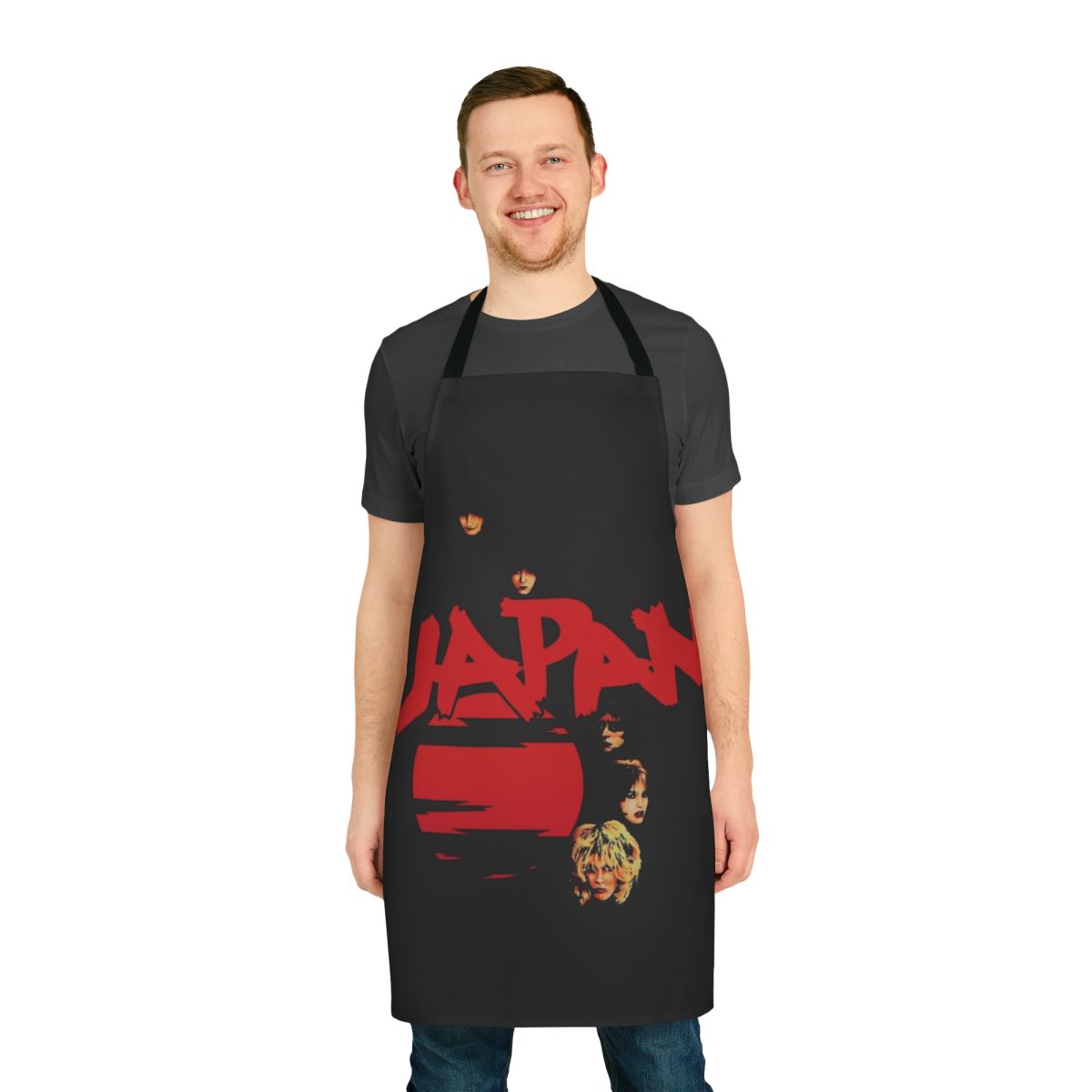 Adolescent-Inspired Apron featuring Japan music and David Sylvian design