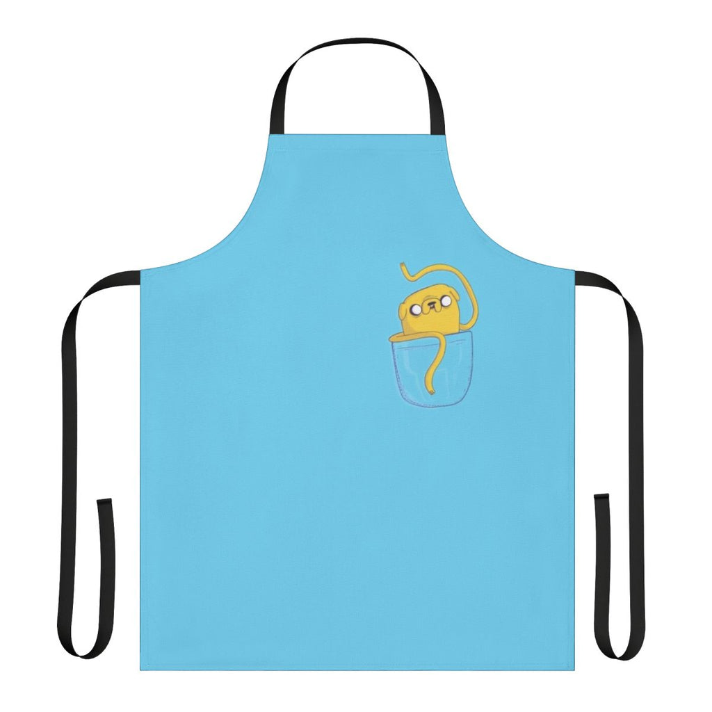 Whimsical apron featuring the beloved character Jake the Dog from the cartoon show Adventure Time