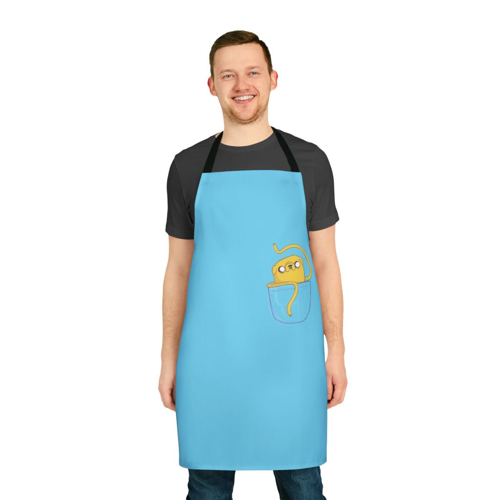 Whimsical apron featuring the beloved character Jake the Dog from the cartoon show Adventure Time