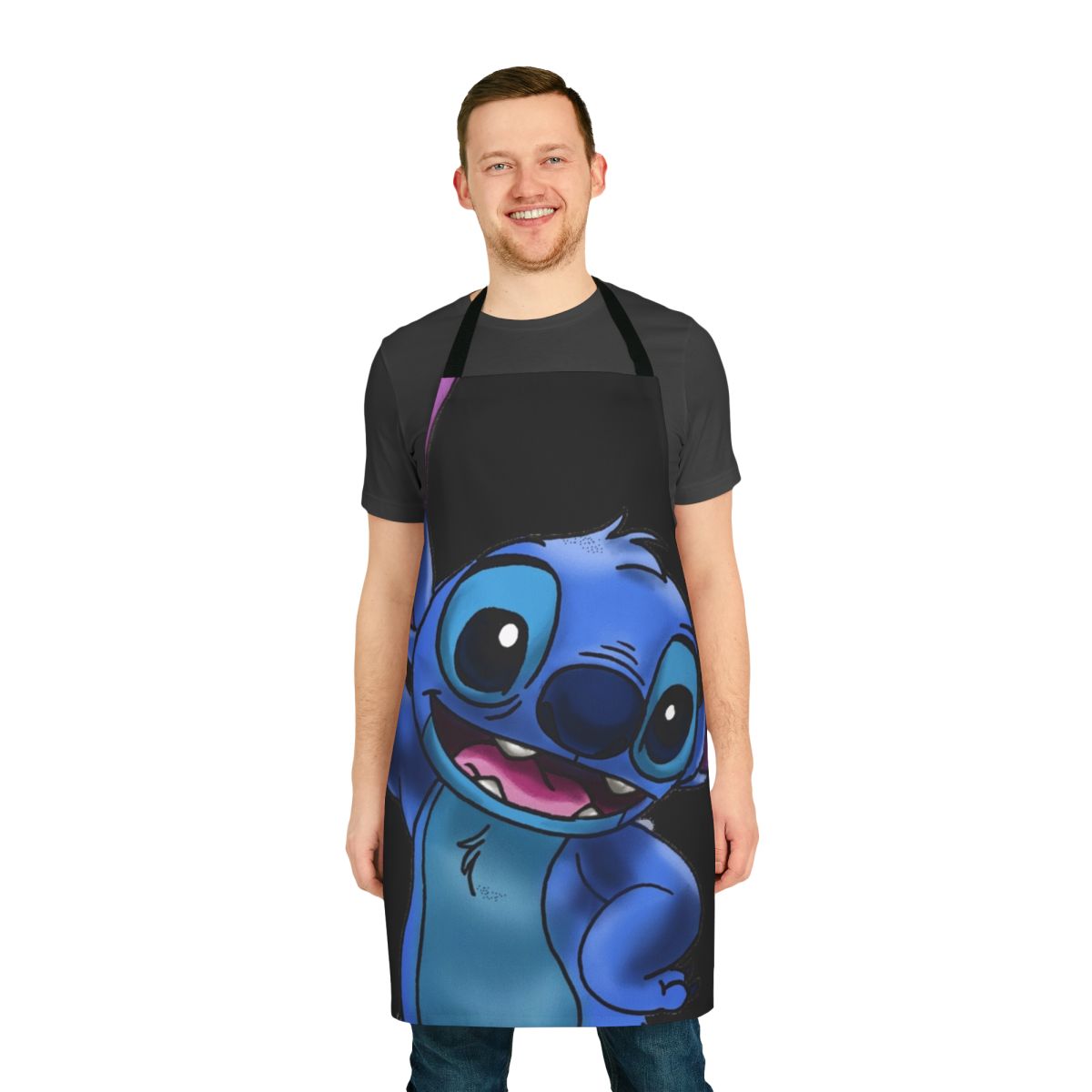 Experiment 626 Stitch Themed Apron for Sci-Fi Enthusiasts