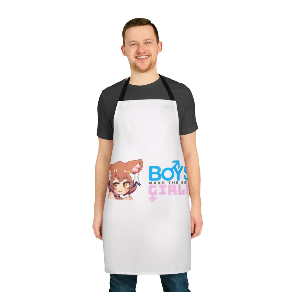 Apron featuring an adorable anime-style crossdressing character