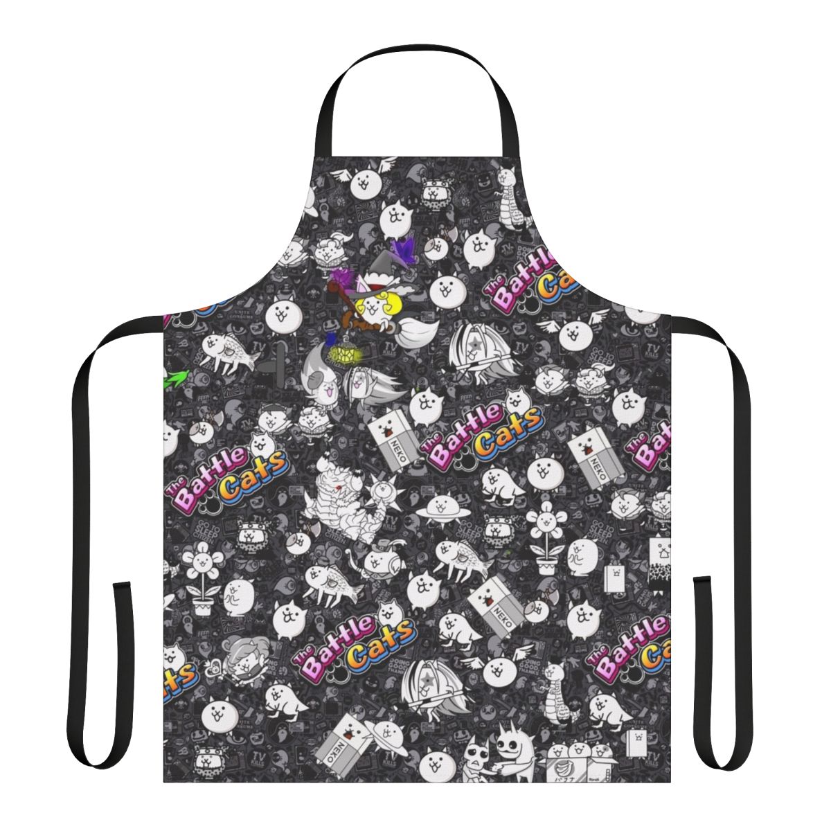 Battle Cats themed apron with cute kitten design