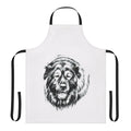 Caucasian Shepherd dog breed featured on a durable, high-quality apron