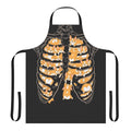 Corgi silhouette apron with "Ribcage of Corgis" design