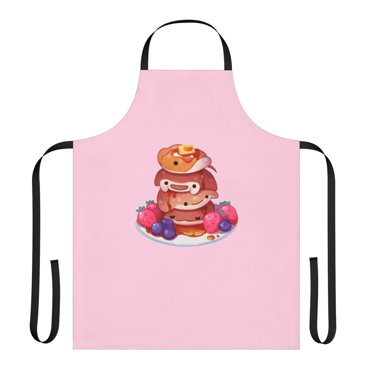 Fluffy sea pancake-patterned apron featuring a cute cownose ray design