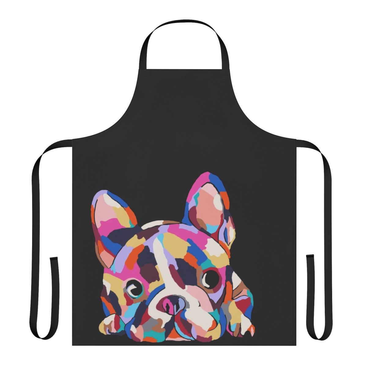 Zoe Apron featuring a cute dog design, perfect for pet owners