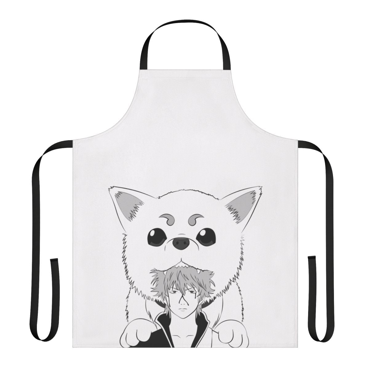 Charming apron featuring the beloved Dog God character from the popular anime Gintama