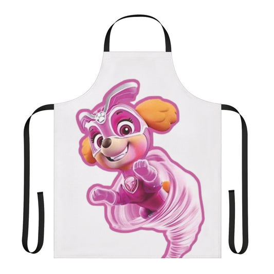 A colorful apron featuring the Paw Patrol mascot Skye, perfect for dog lovers and Paw Patrol enthusiasts.