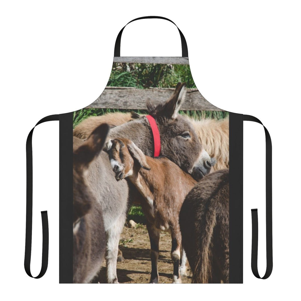 Donkey sanctuary apron with a cute and cuddly donkey design
