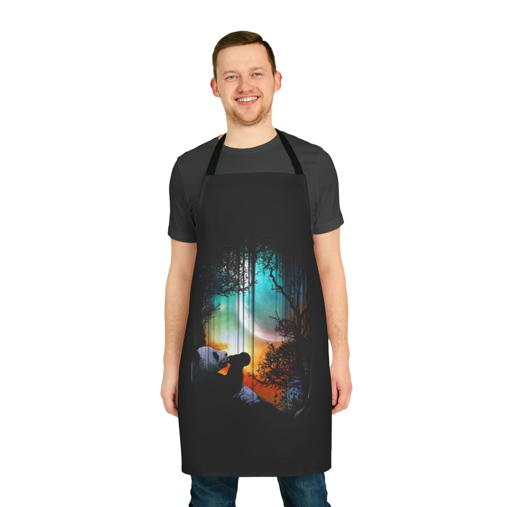 Drunken Panda Design Apron - Cute and Playful Cooking Accessory