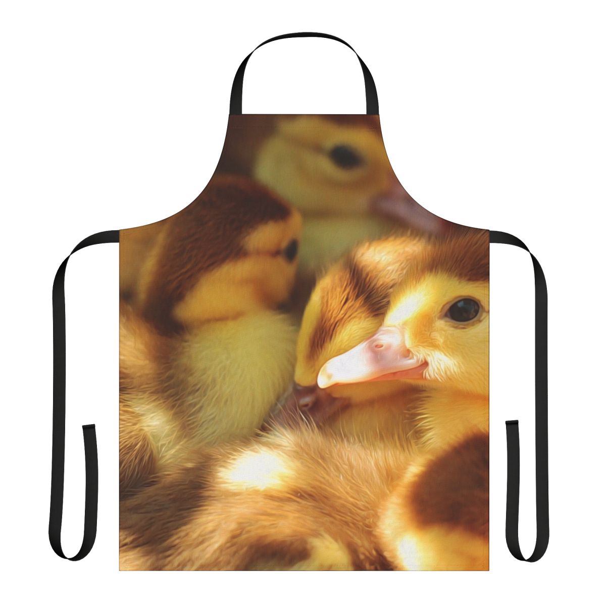 Apron featuring a group of cute, fluffy yellow ducklings