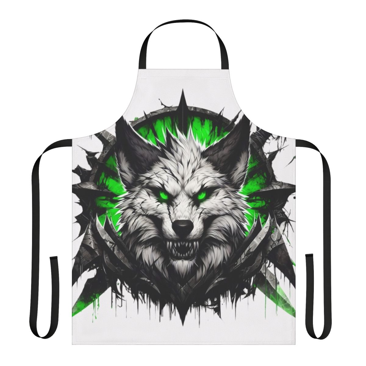 Soft and fluffy animal-themed apron with kawaii design