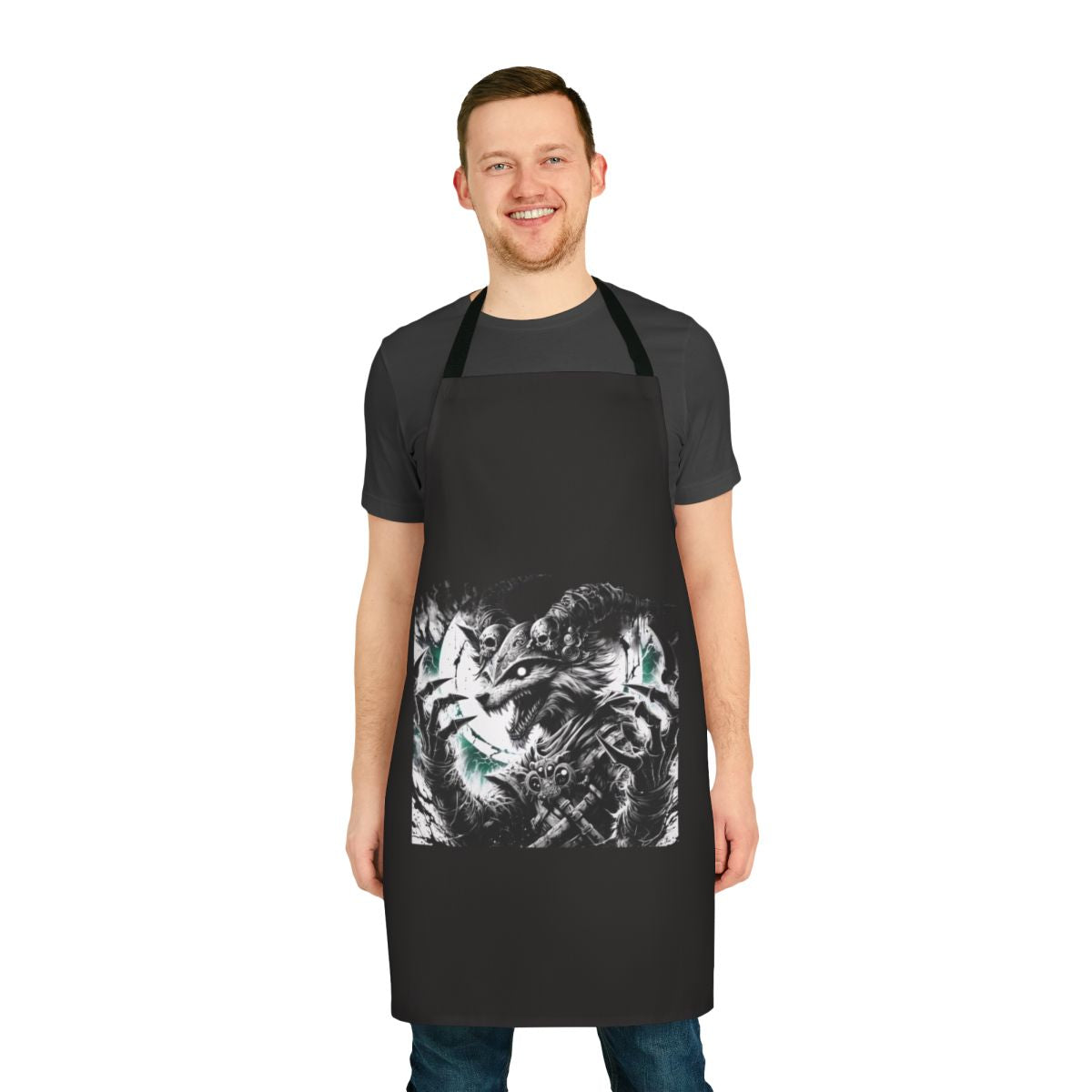 Furry art apron featuring cute, fluffy animal designs