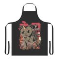 Adorable apron featuring a giant cartoon cat in a kaiju monster-inspired design