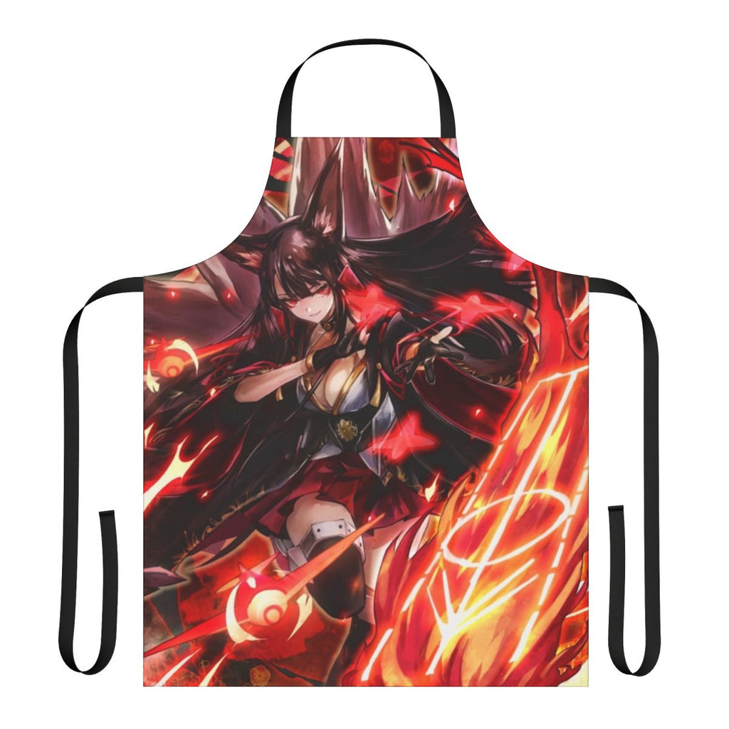 Stylish anime-themed apron featuring a cute kitsune design