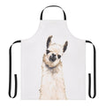 Llama-patterned apron with cute animal design