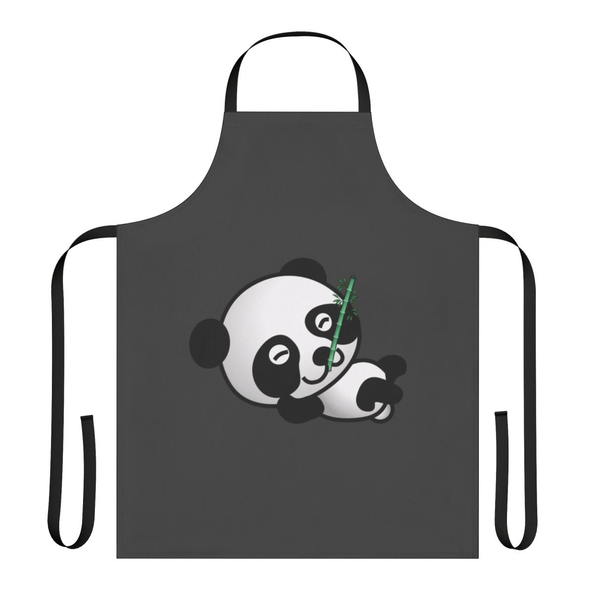 Panda-themed apron with colorful, abstract legendary animal artwork