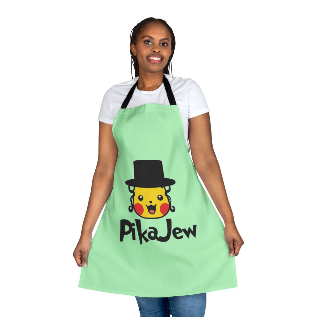 Pikachu-themed apron with cute cartoon design