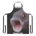 Vibrant illustration of a pog fish or poggers fish design on a high-quality apron