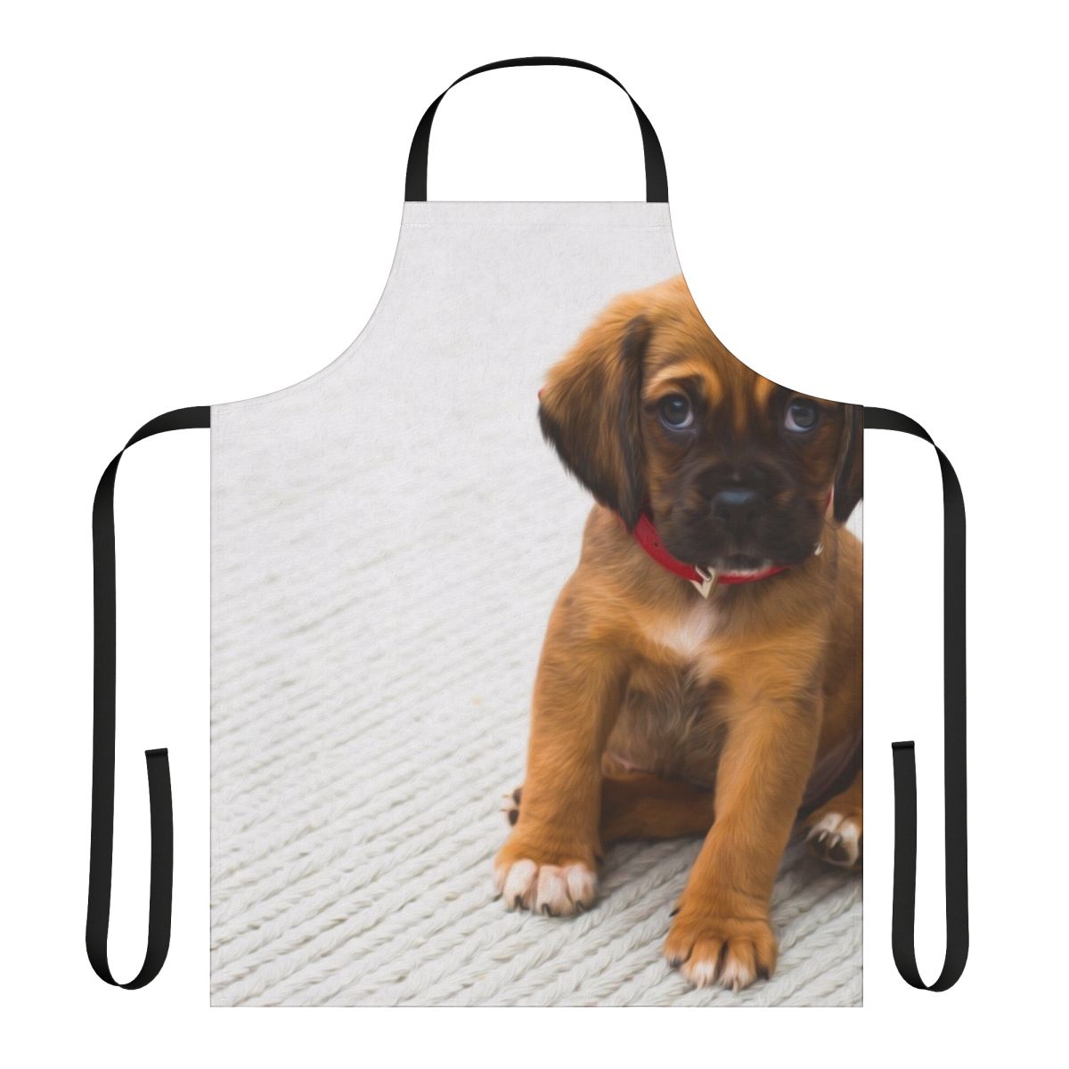 Cute and fluffy apron featuring adorable puppy dogs for pet and animal lovers