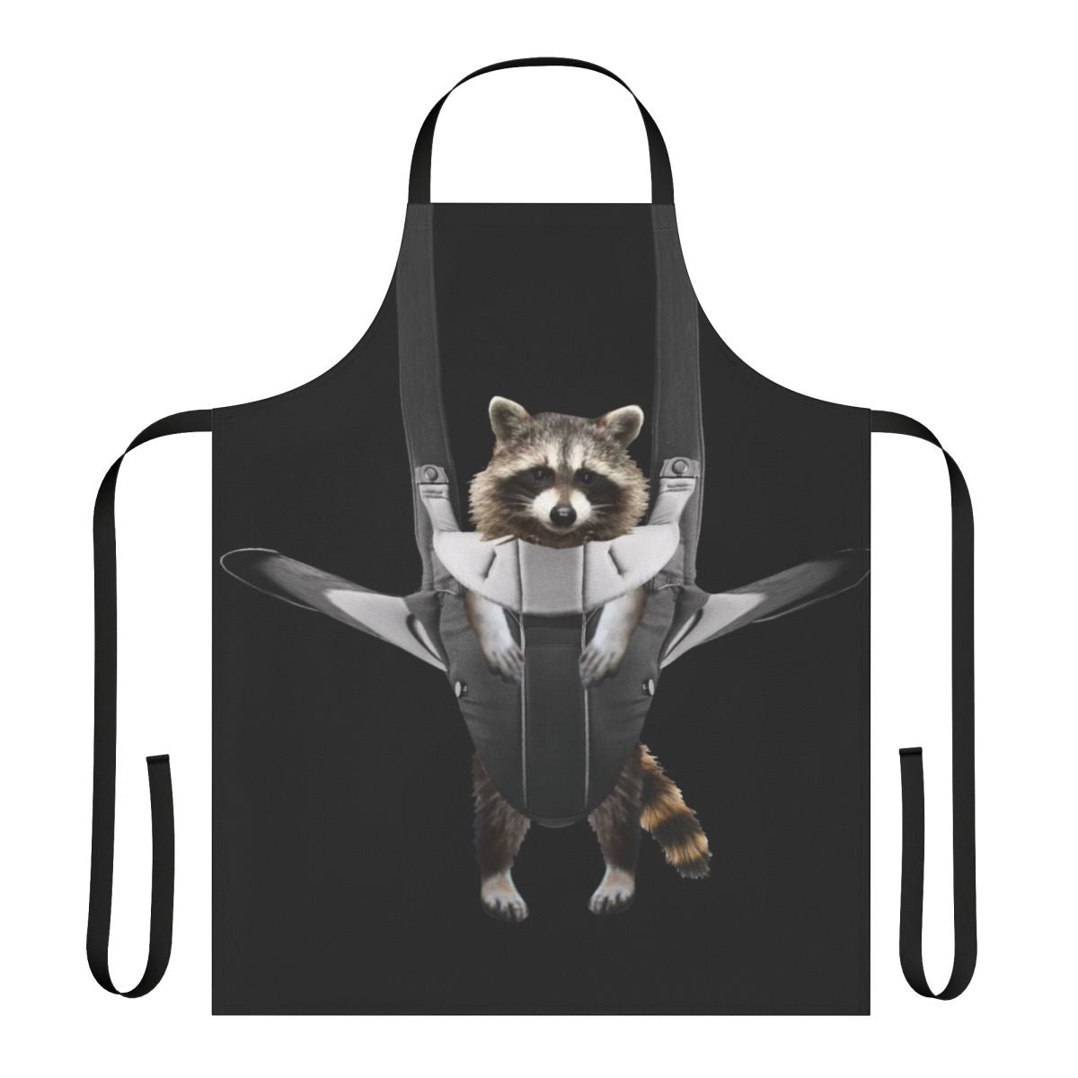 Raccoon whisperer apron featuring a playful raccoon design