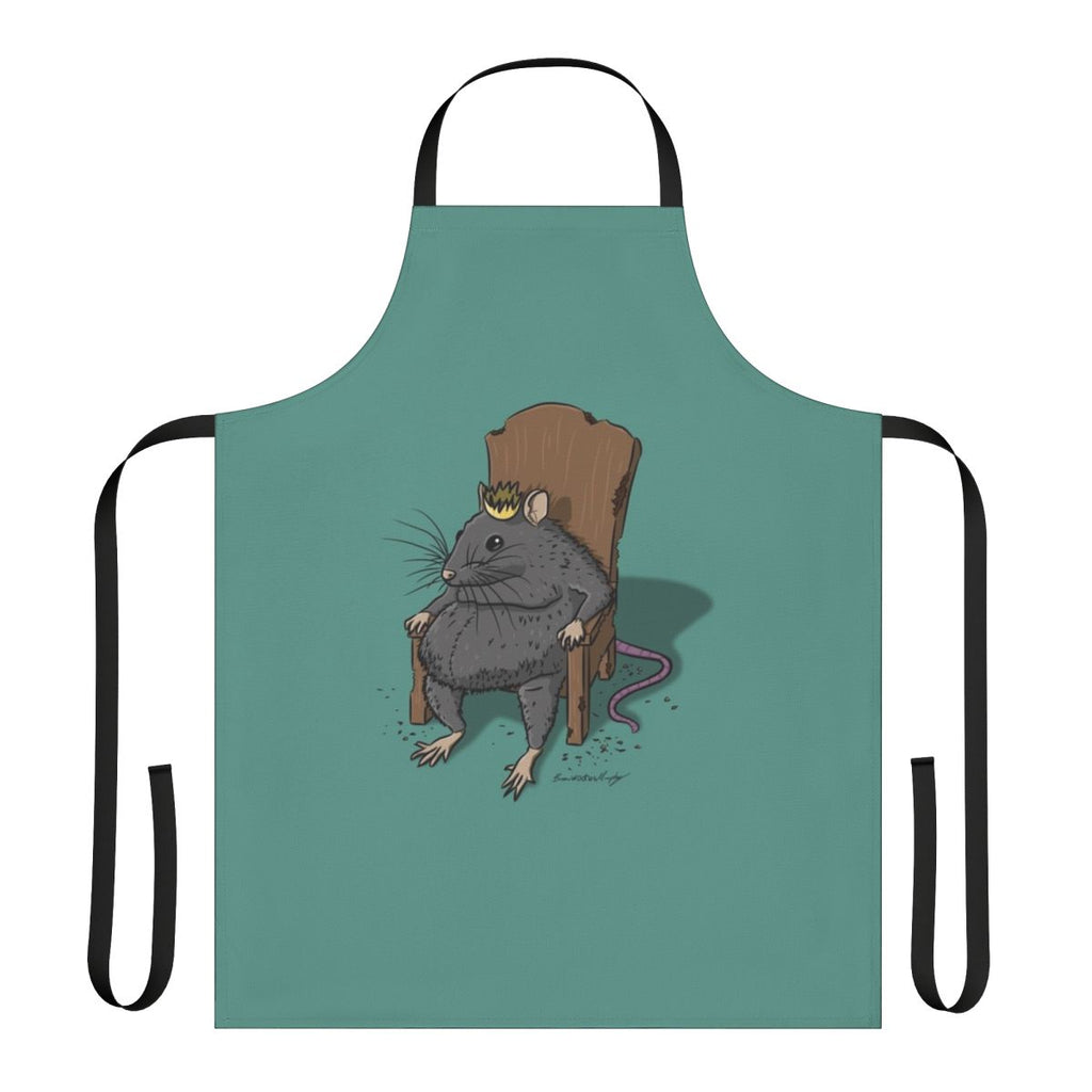 Whimsical apron featuring a playful rat king design