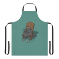 Whimsical apron featuring a playful rat king design