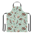 A vibrant apron featuring a playful sea otter design