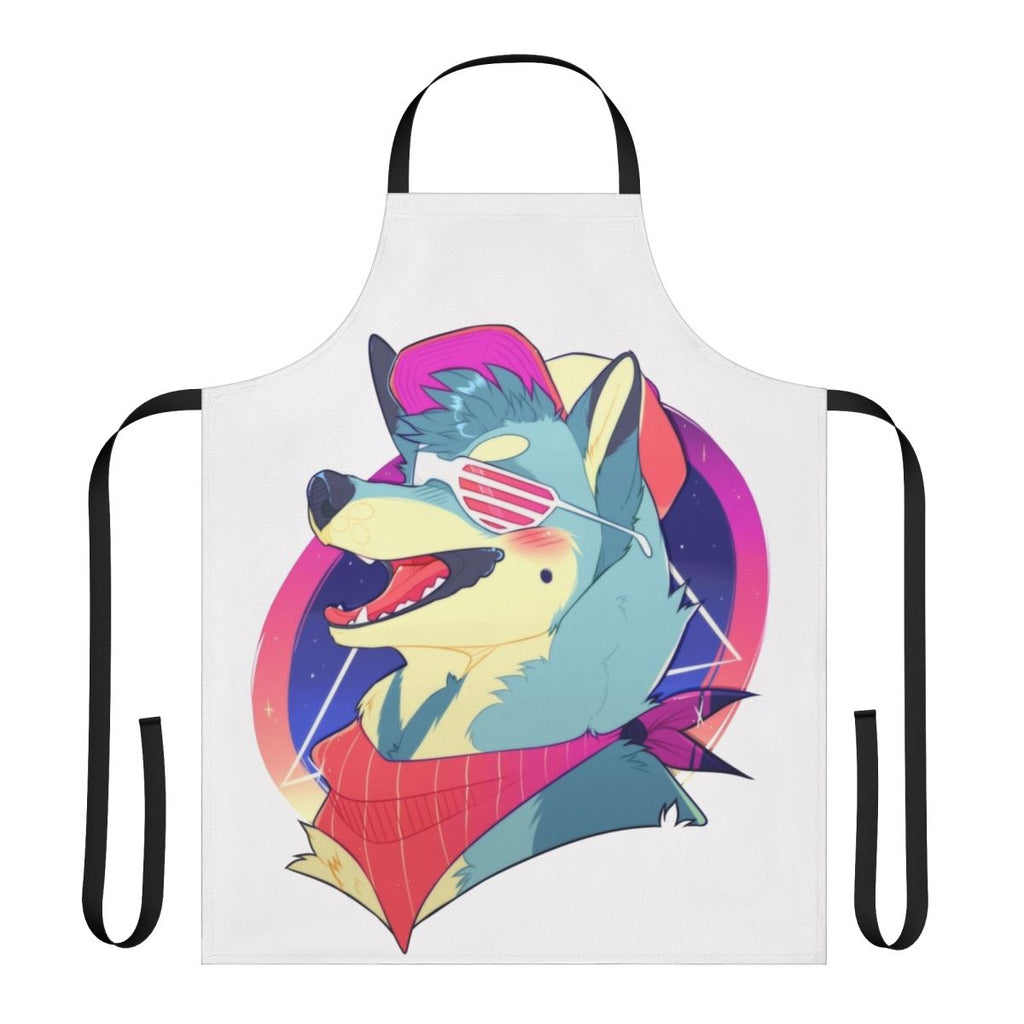 Shiba Inu themed apron with cute doggo design