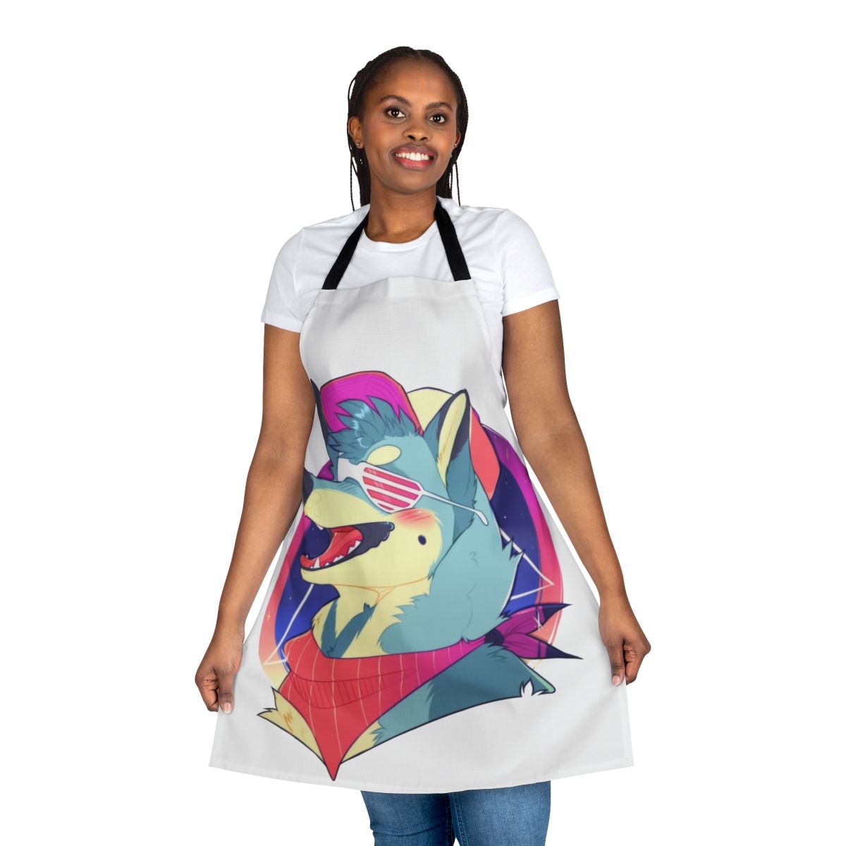 Shiba Inu themed apron with cute doggo design