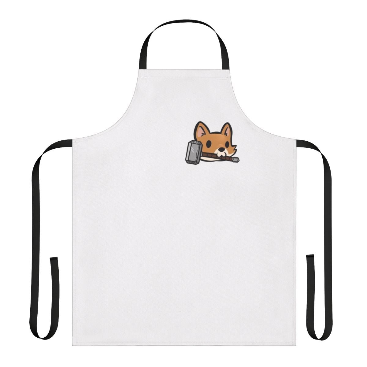 Thorgi Apron with Thor's Hammer Mjolnir and Cute Corgi Design