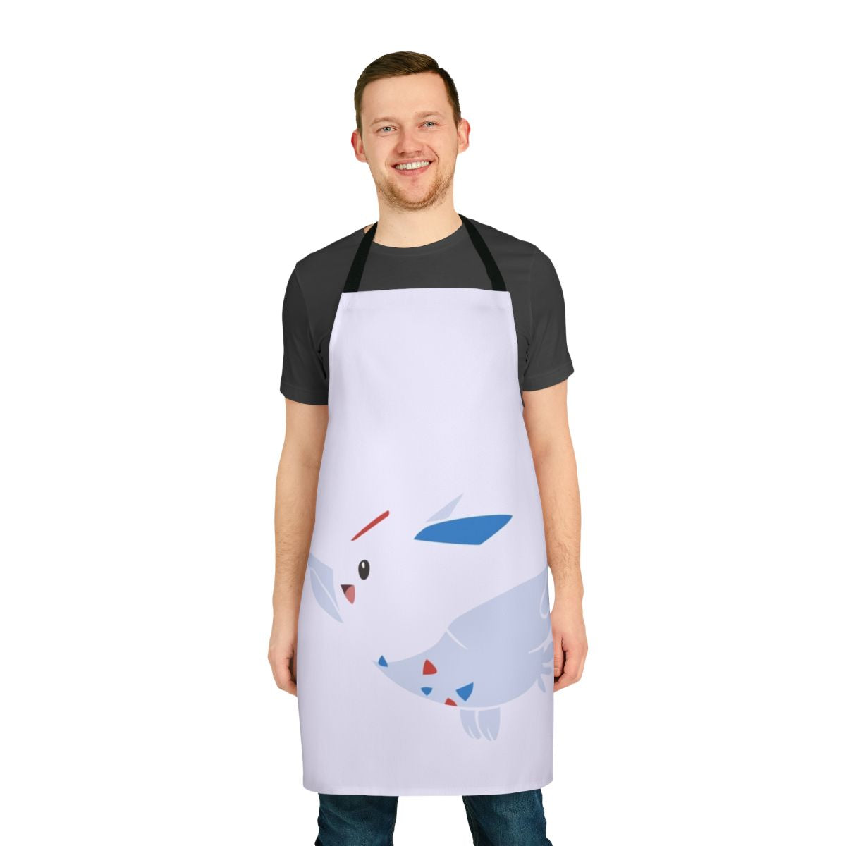 Vibrant apron design featuring the Pokémon Togekiss against a minimalist background