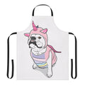 Princessbuttcup the Unicorn Apron featuring a cute bulldog design