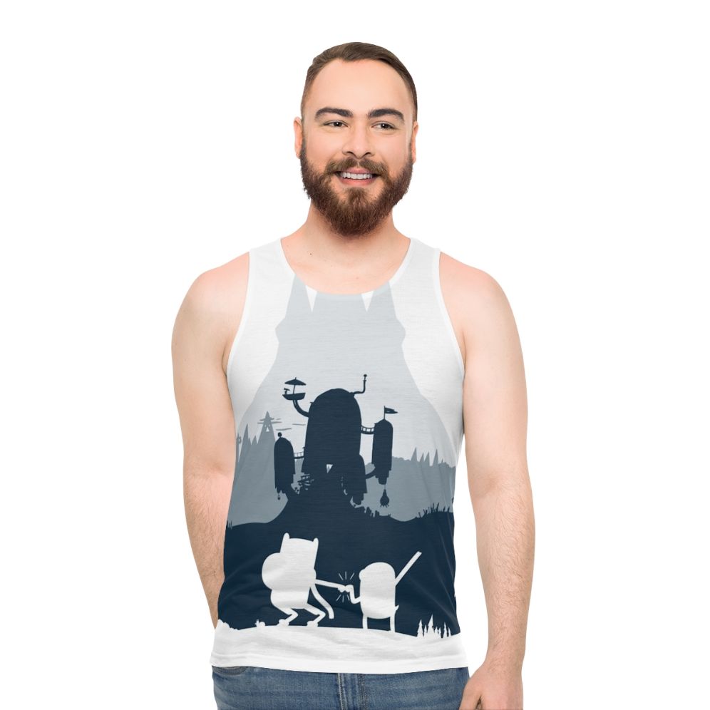 Adventure Time Ice King Silhouette Unisex Tank Top