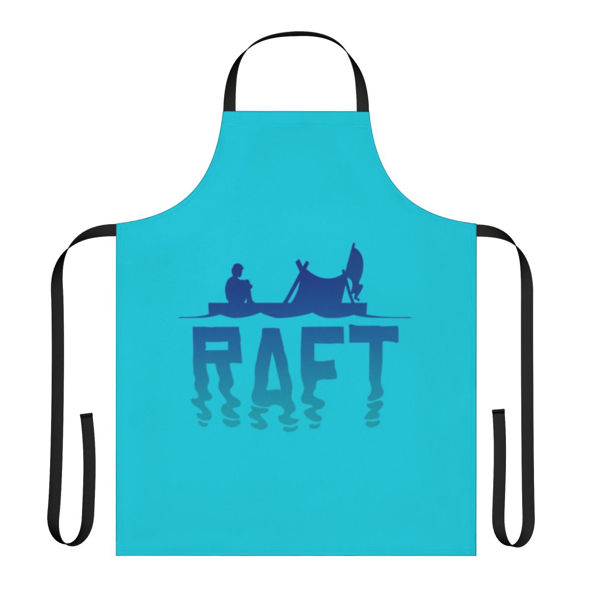 Durable raft-themed apron for cooking, crafting, or outdoor activities