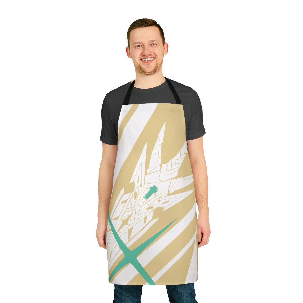 Stylized apron featuring the Aegis Mythra from the Xenoblade video game series