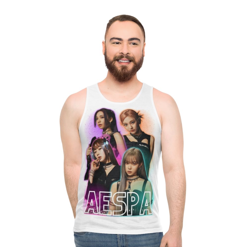 Aespa kpop tank top with members