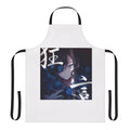 Stylish apron featuring an album cover design for a Japanese music genre like J-pop or J-rock