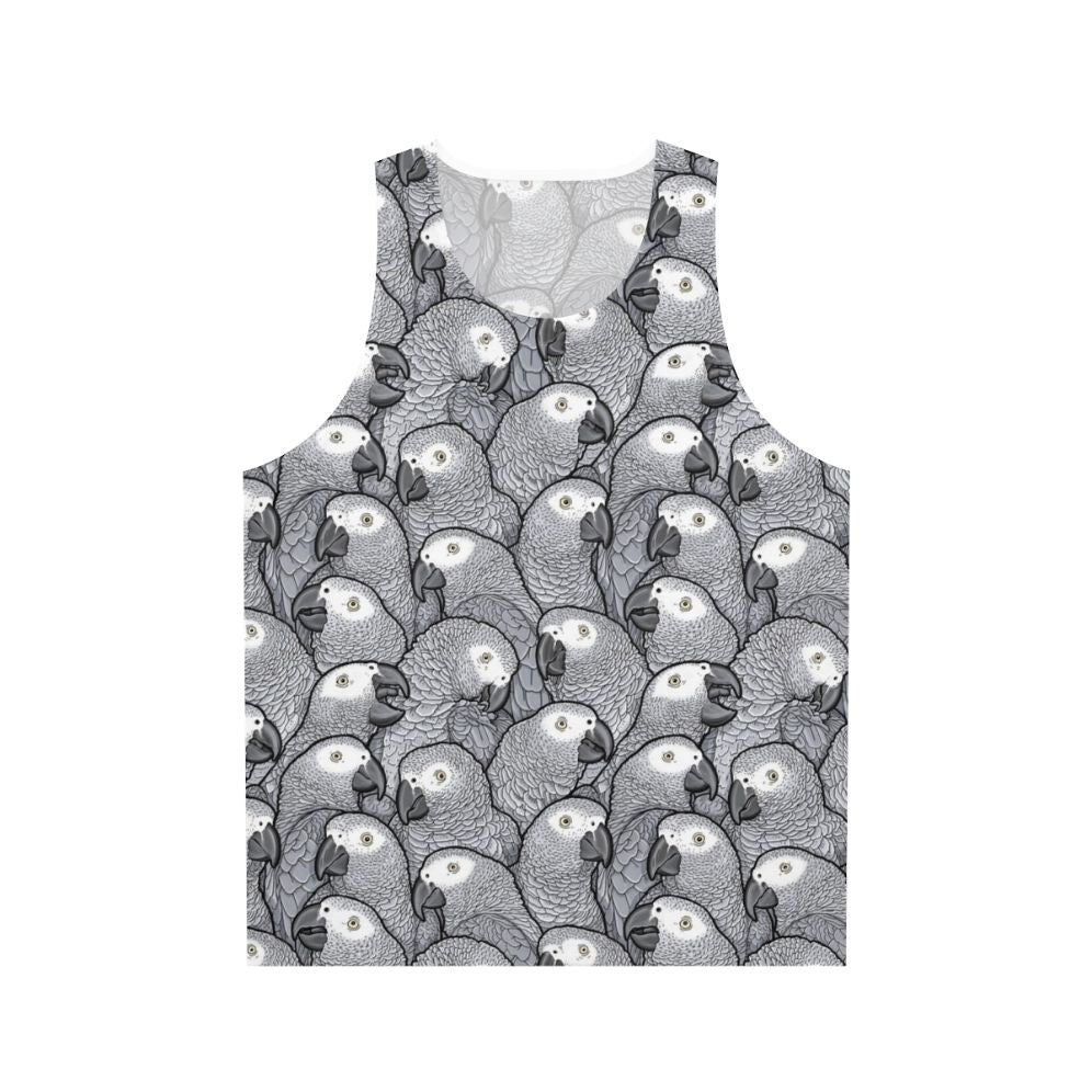 African Grey Parrot Unisex Tank Top