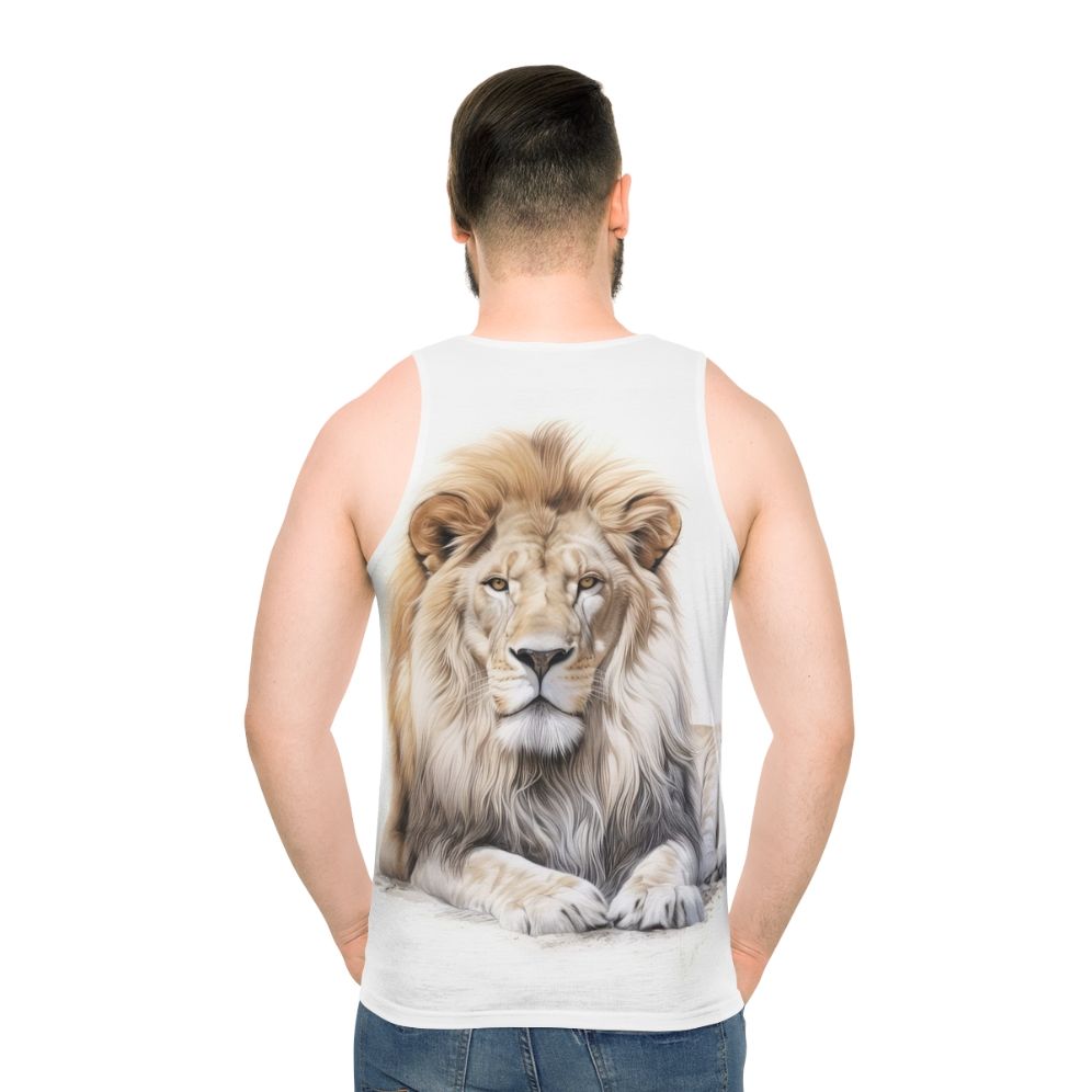 African lion resting in nature