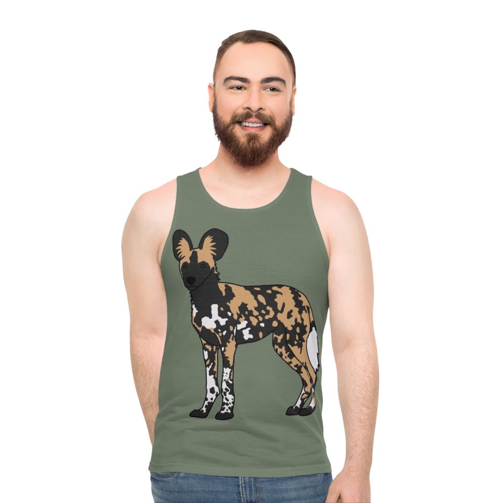 African Painted Dog Unisex Tank Top