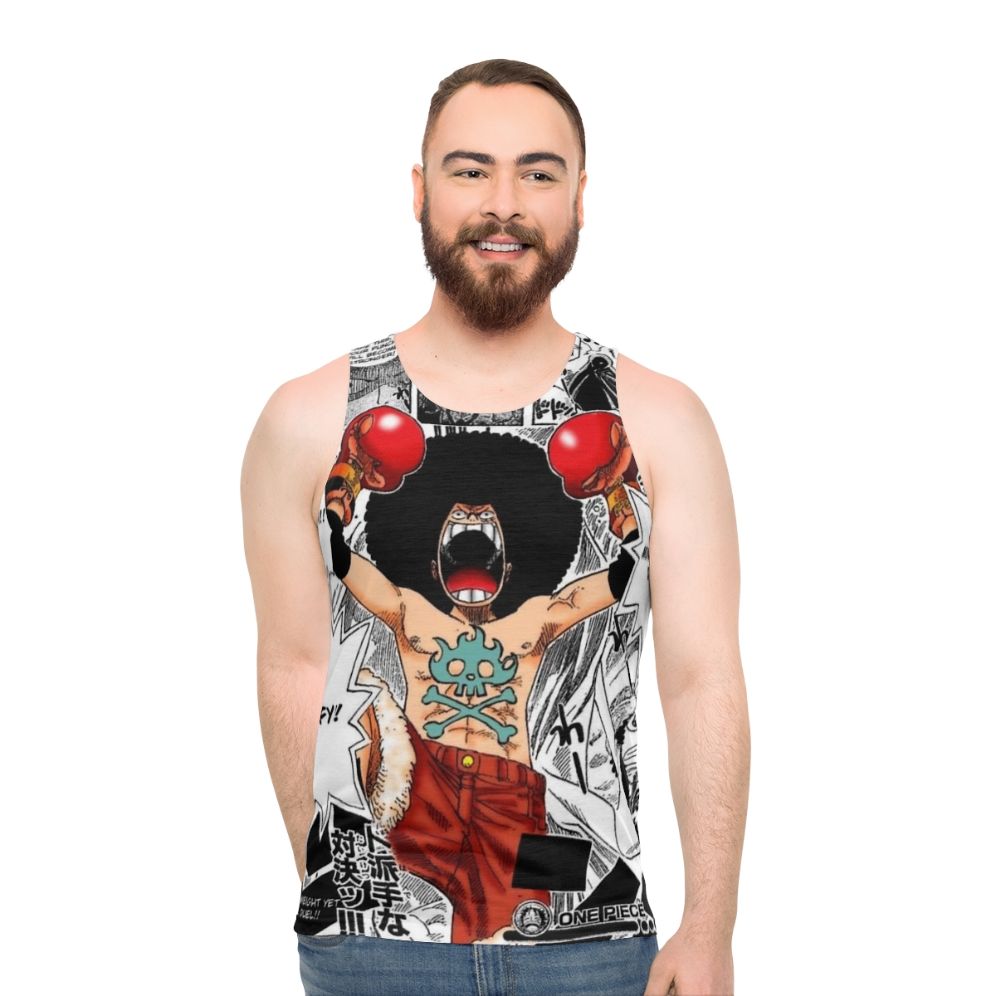 Afro Luffy Inspired Unisex Tank Top
