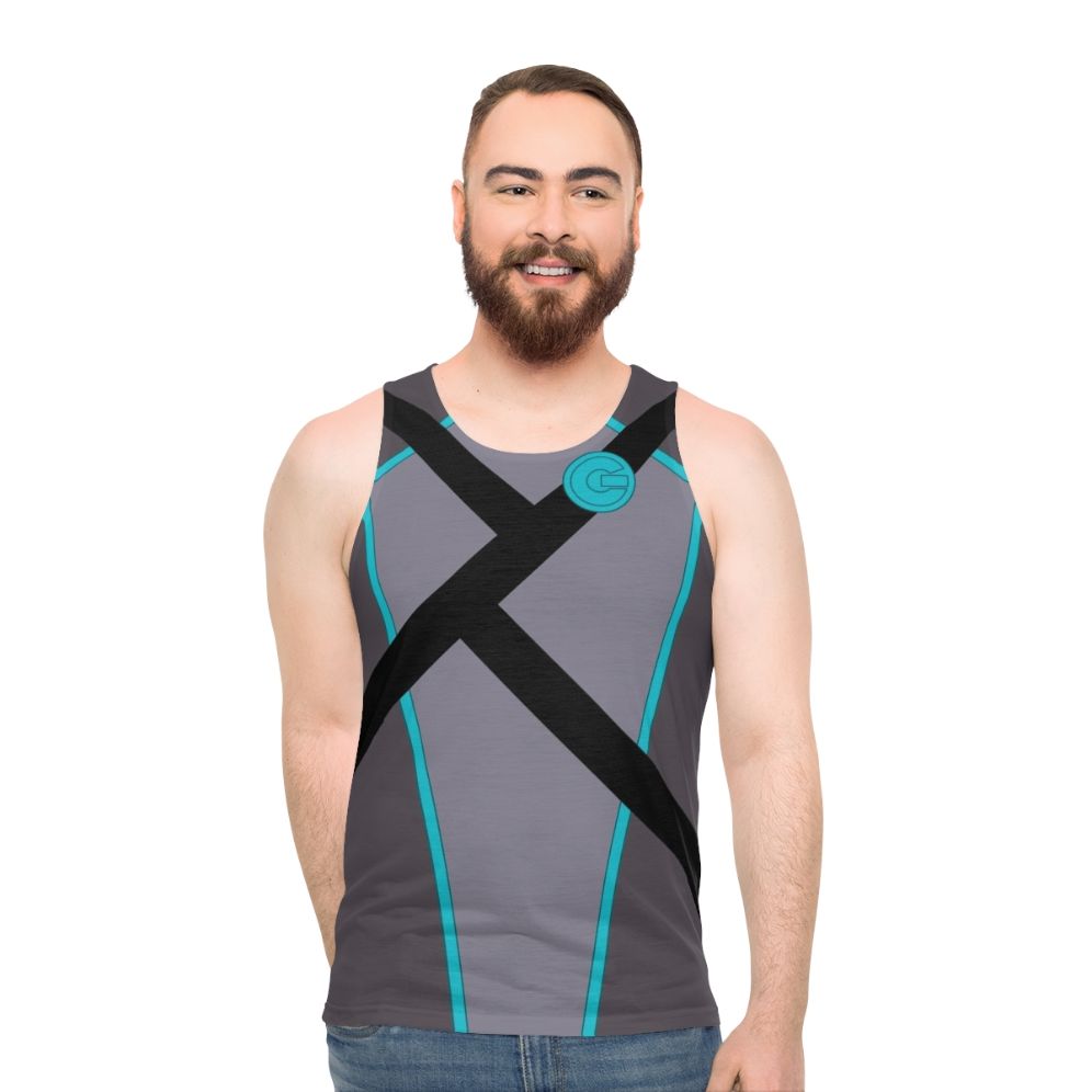 Agent 37 unisex tank top with Nightwing design