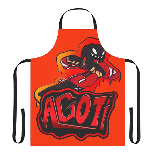 Agoti from Friday Night Funkin' mod design printed on a high-quality apron