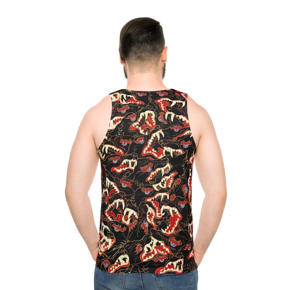 Ahamkara Unisex Wolf Tibetan Canine Tank Top