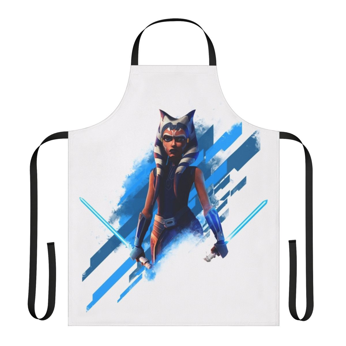 Ahsoka Tano-themed apron featuring the iconic Jedi character from Star Wars