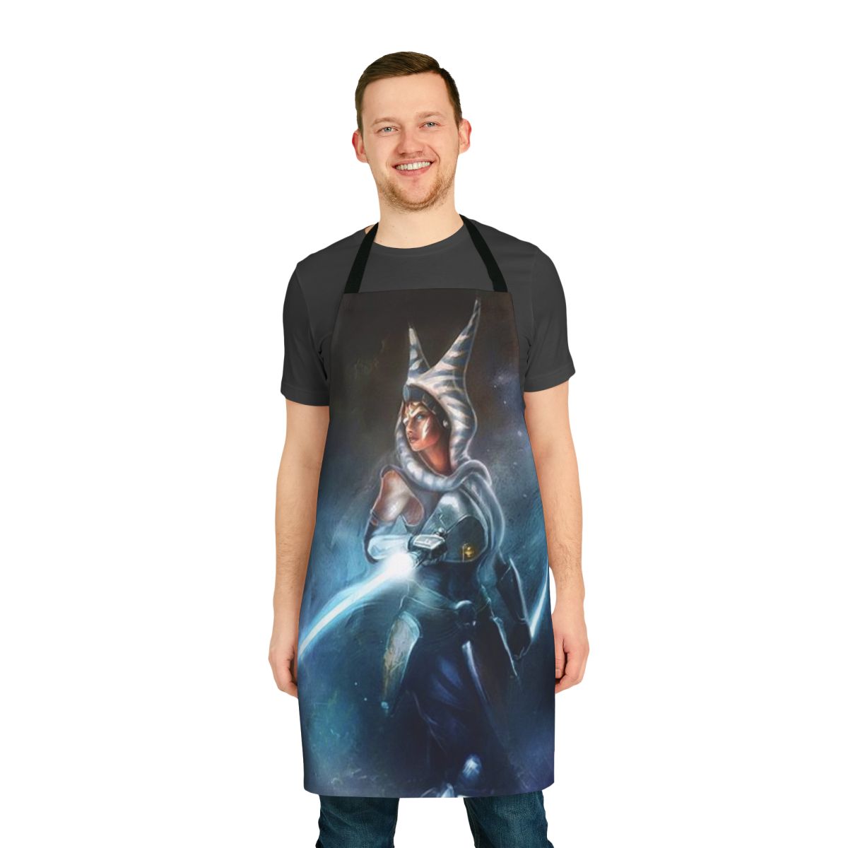 Ahsoka Tano Fulcrum-inspired apron with character art and design
