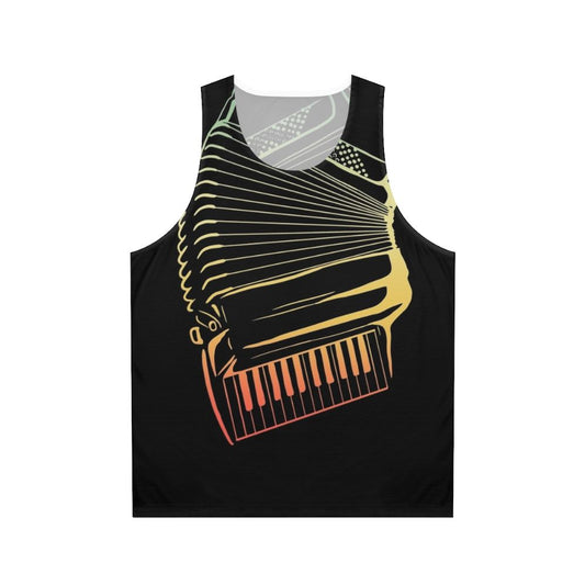 Unisex air accordion musician tank top