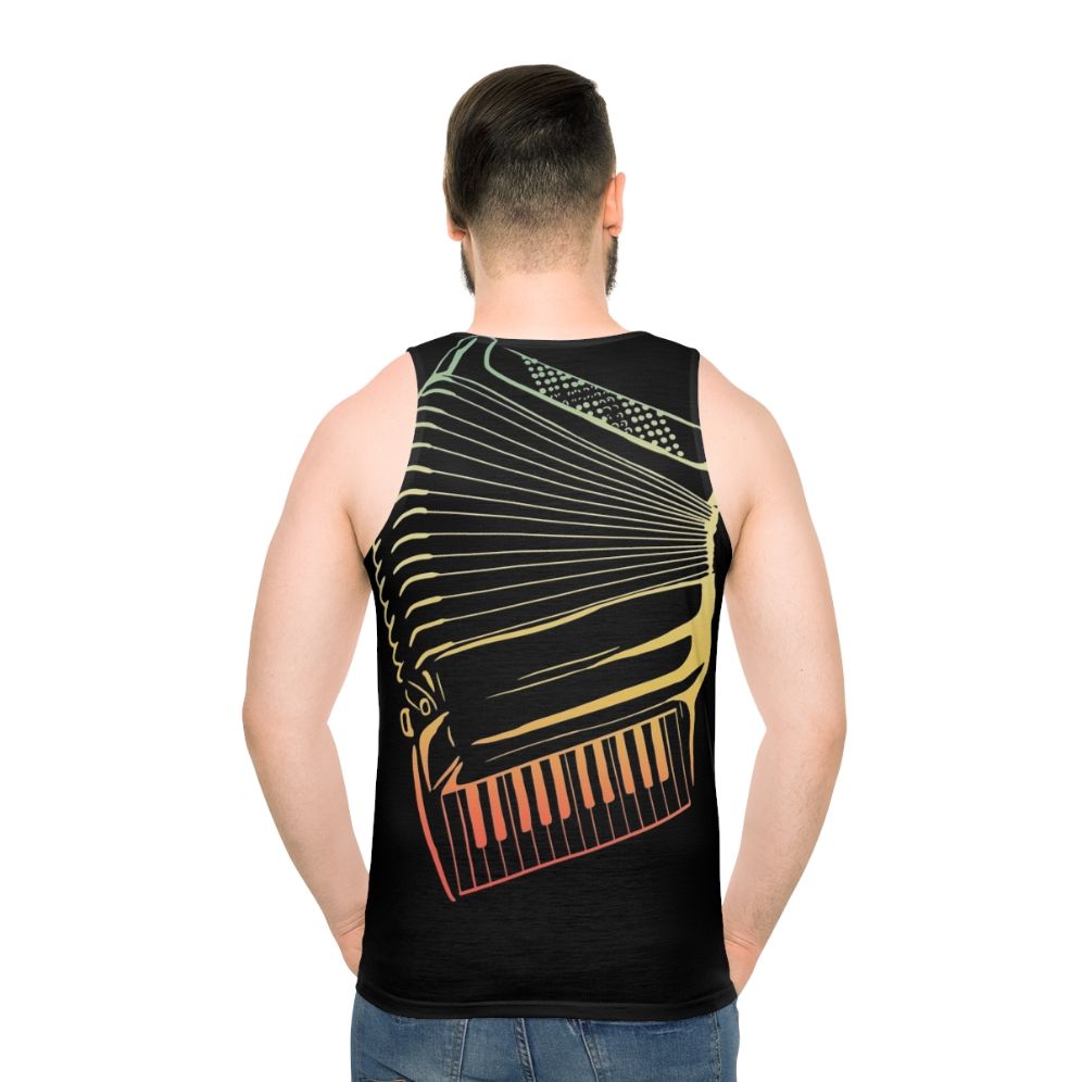Unisex air accordion musician tank top